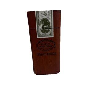 Kauai Cigar Company Wooden 3 Cigar Case Island Prince Momona Shade Grown